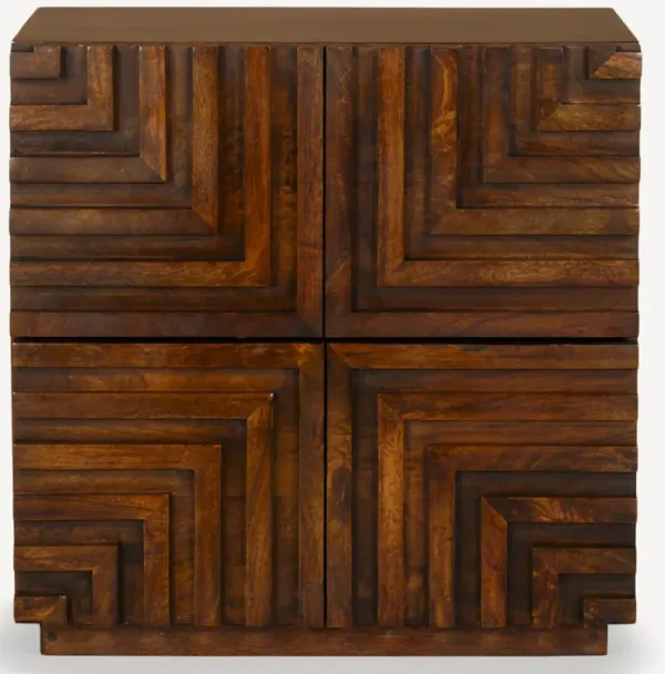 Maze Wood Night Stand