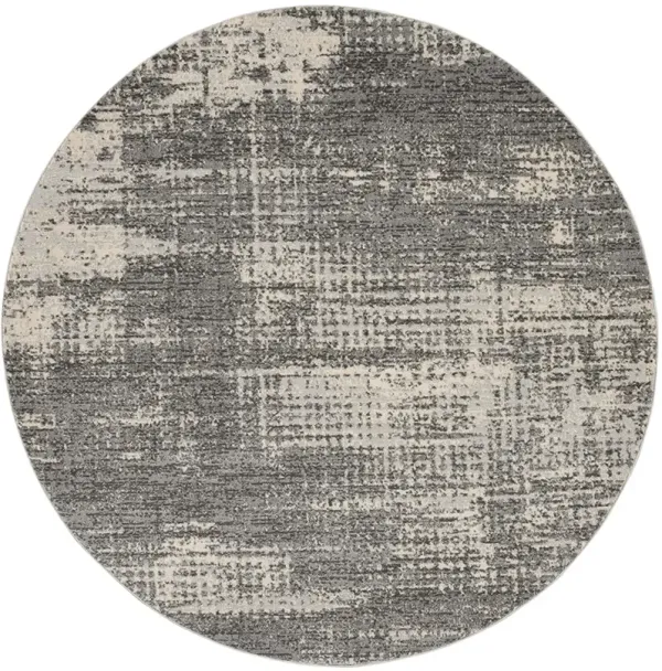 CK950 Rush CK953 Gray/Beige 6' x Round Rug