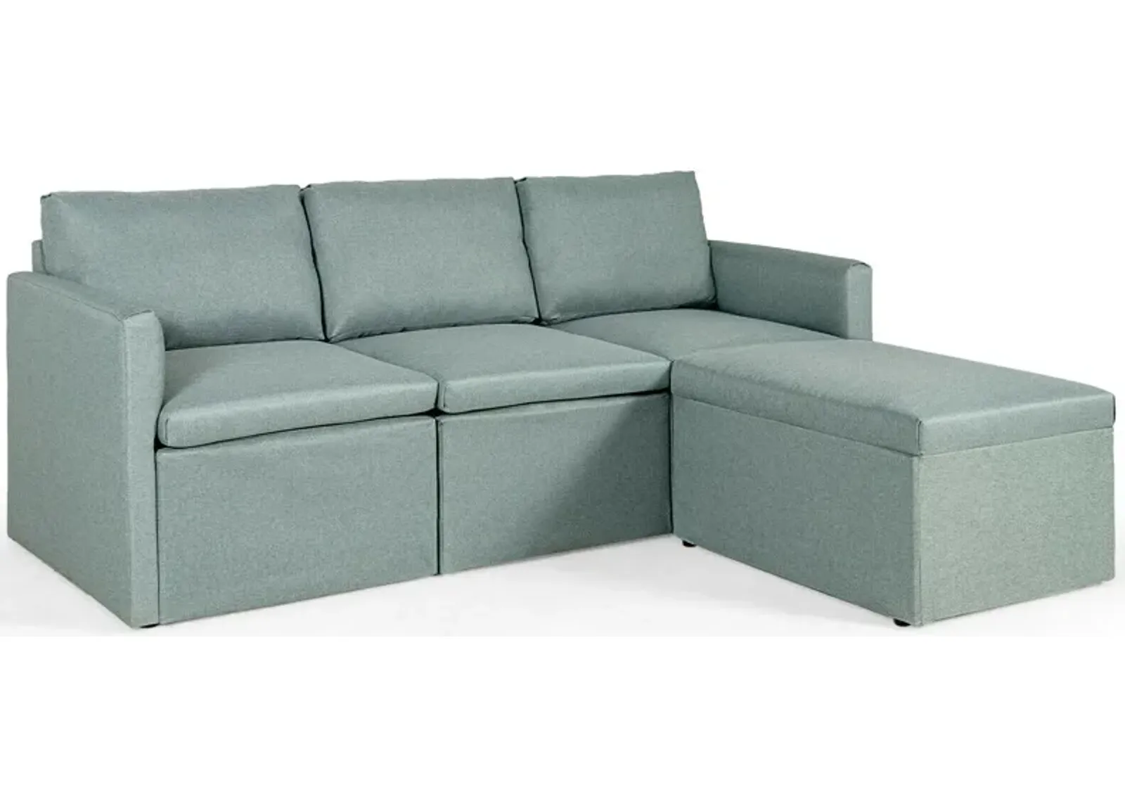 Convertible L-Shaped Sectional Sofa Couch with Reversible Chaise