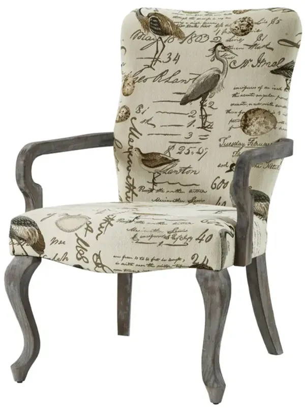 Gracie Mills Thompson Queen Anne Inspired High-Back Accent Chair