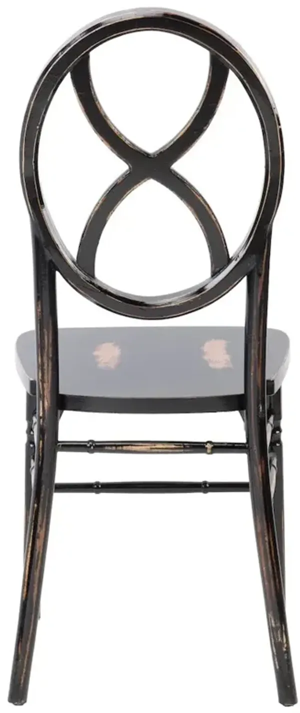 Commerical Seating Products Sandglass Lime Black Wood Chairs