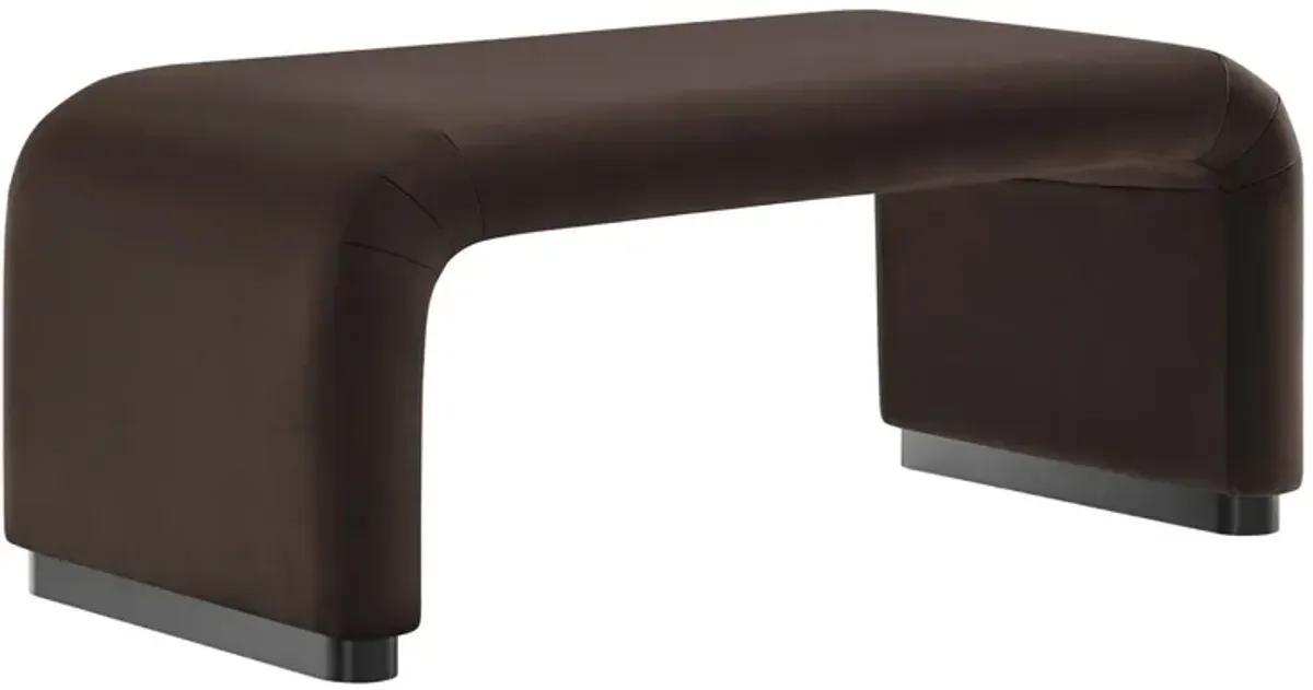 Koda Performance Velvet Waterfall Ottoman