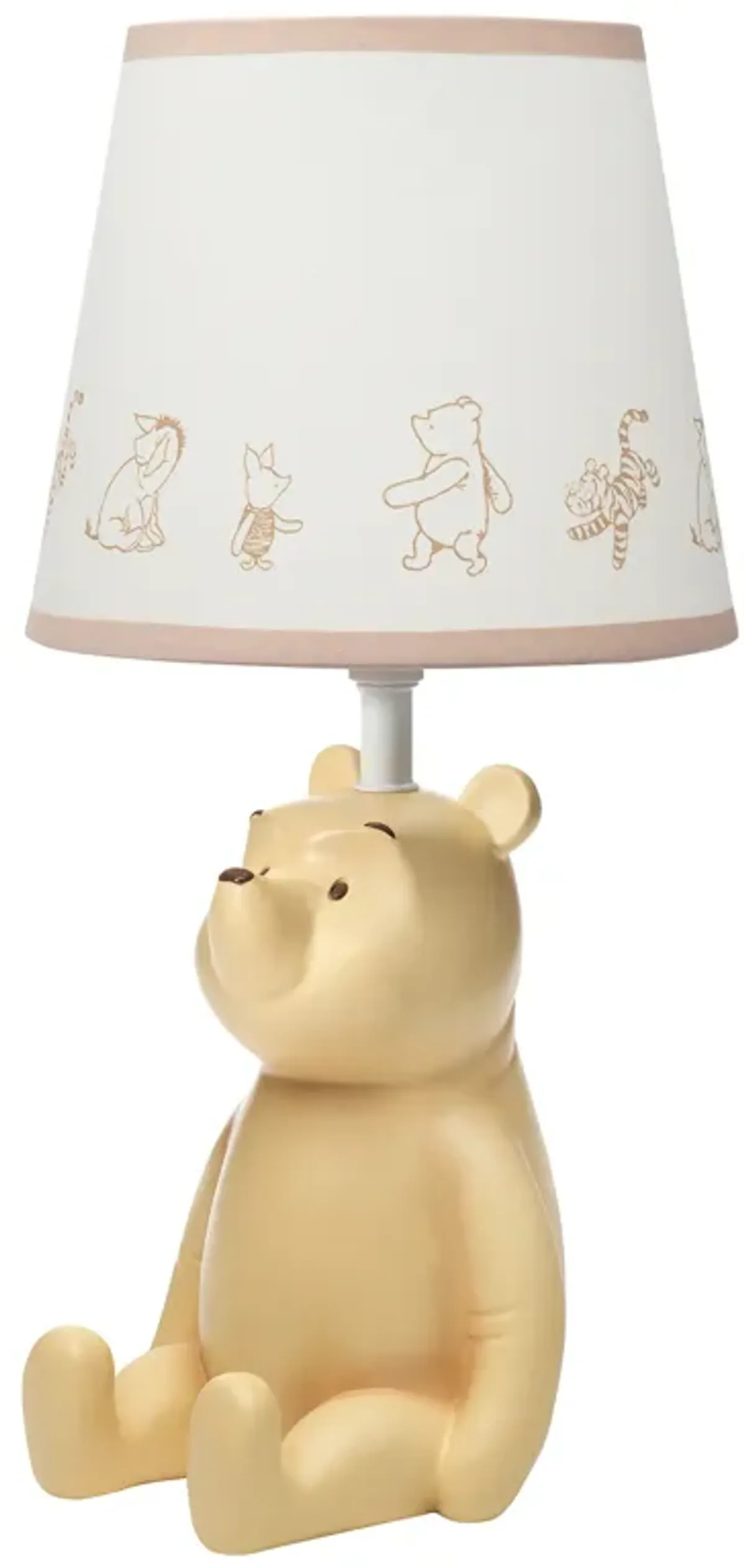 Lambs & Ivy Disney Baby Storytime Pooh 3D Table Lamp with Shade