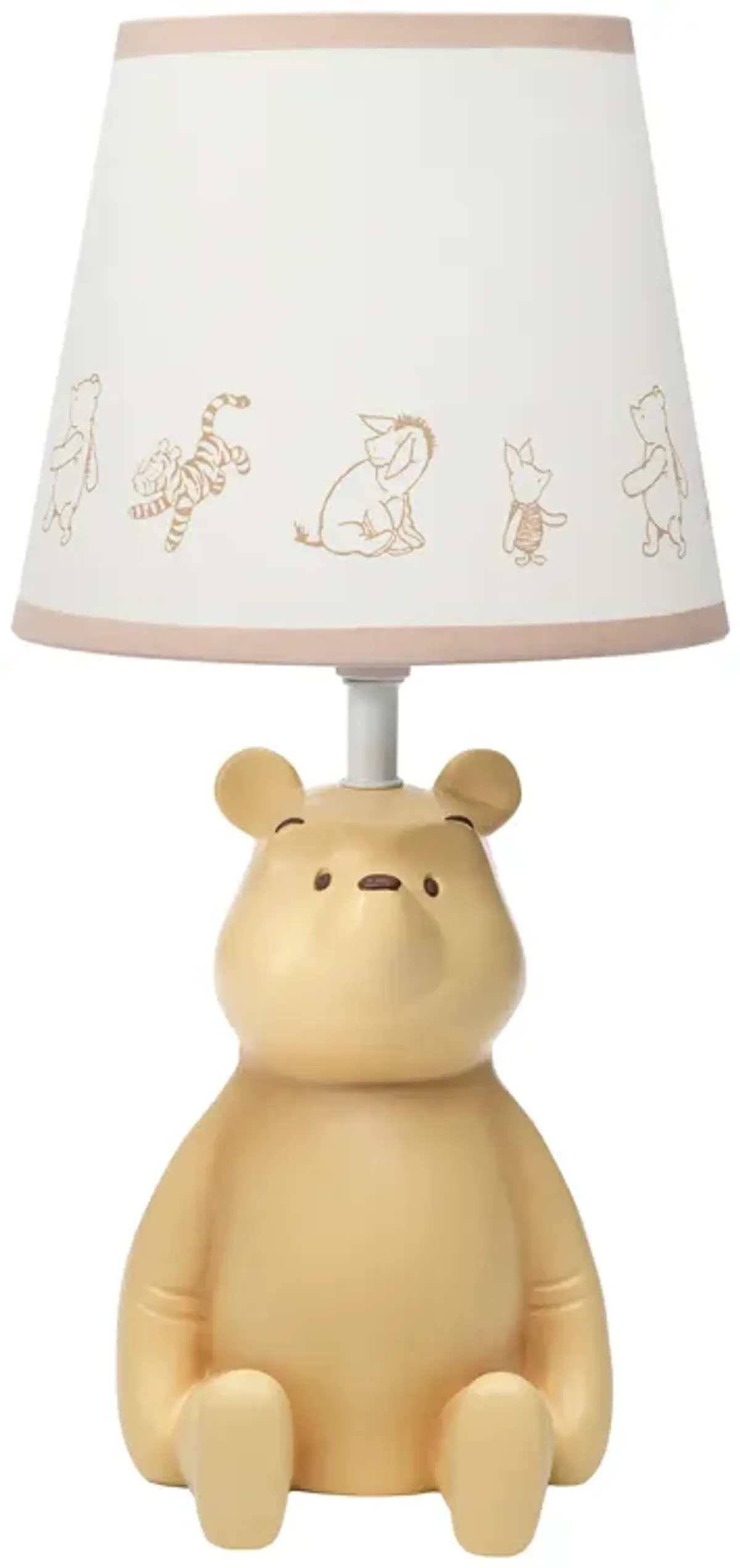 Lambs & Ivy Disney Baby Storytime Pooh 3D Table Lamp with Shade