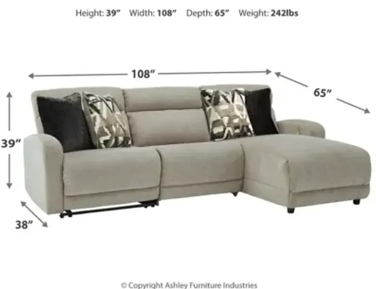 Colleyville 3-Piece Power Reclining Sectional with Chaise