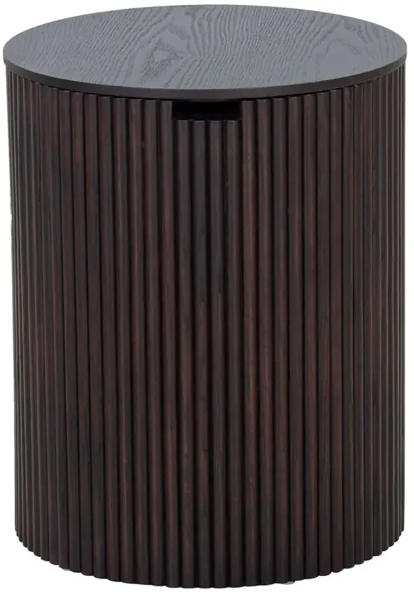 Smoky Color Round Coffee Table with Storage Ideal for Living Room Decor