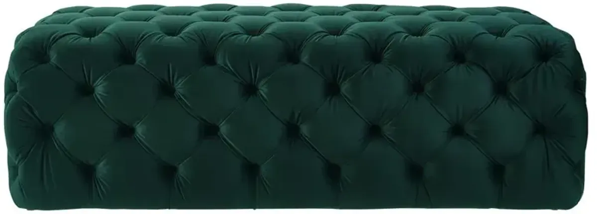 Belen Kox Plush Velvet Jumbo Ottoman, Belen Kox