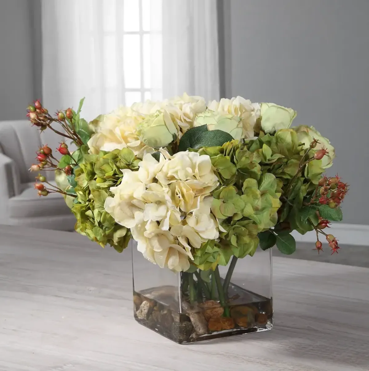 Uttermost Cecily Hydrangea Bouquet