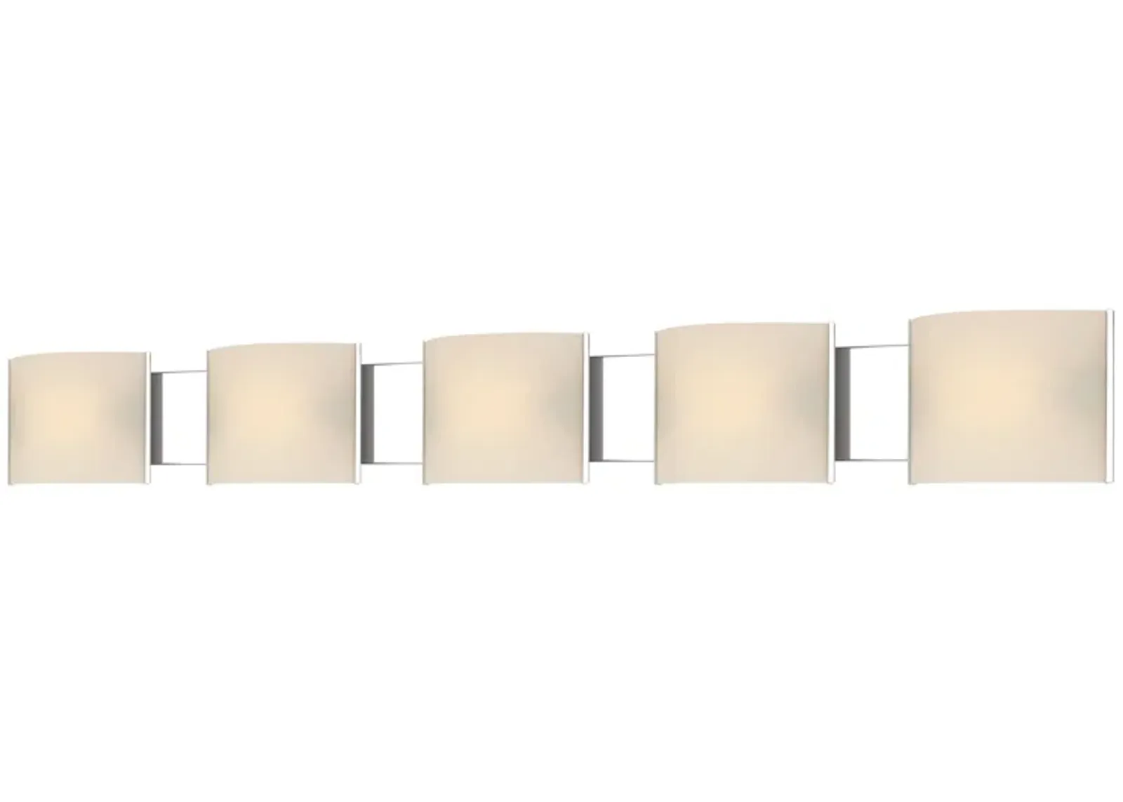 Pannelli 52'' Wide 5-Light Silver Vanity Light