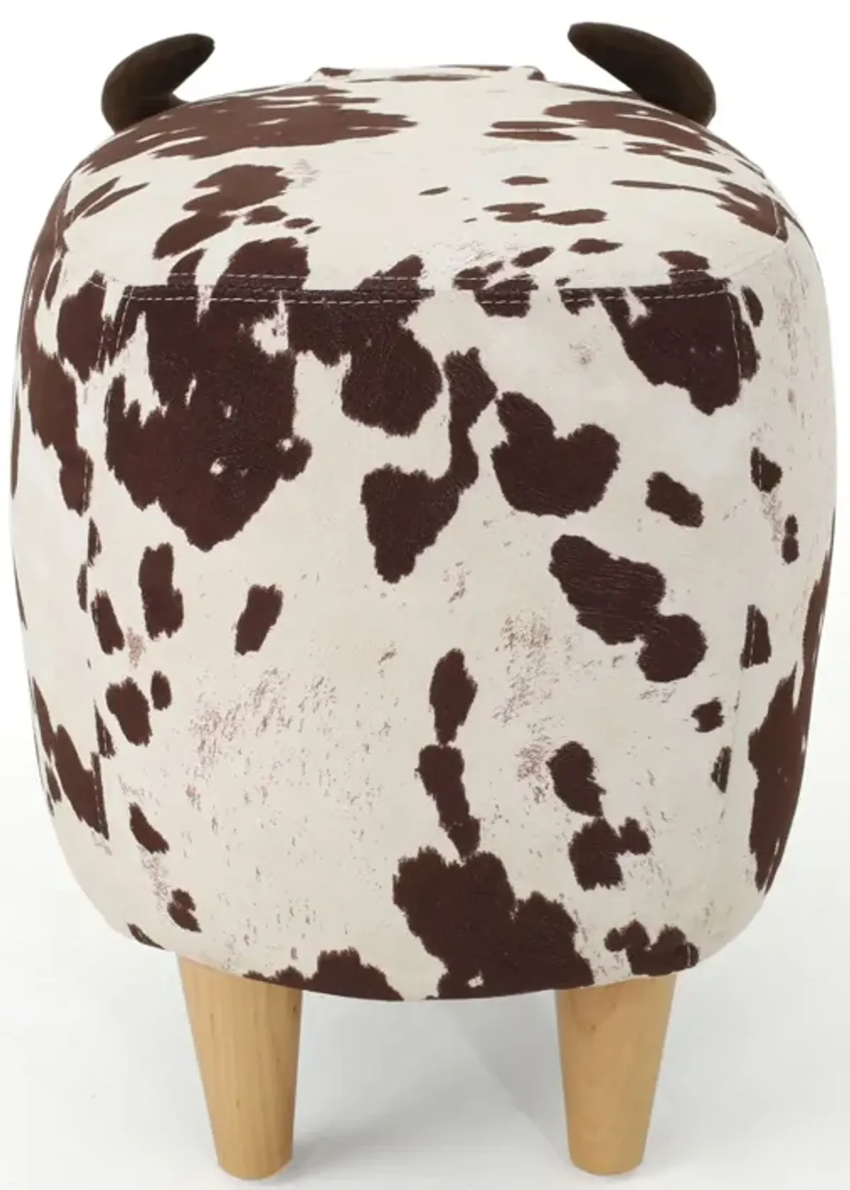 Merax Velvet Cow-Shaped Ottoman Foot Stool