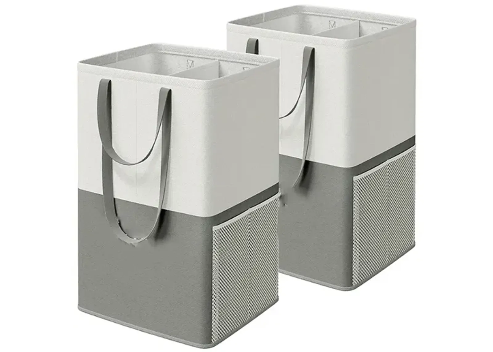 Set of 2 Laundry Baskets for Convenient and Organized Washing