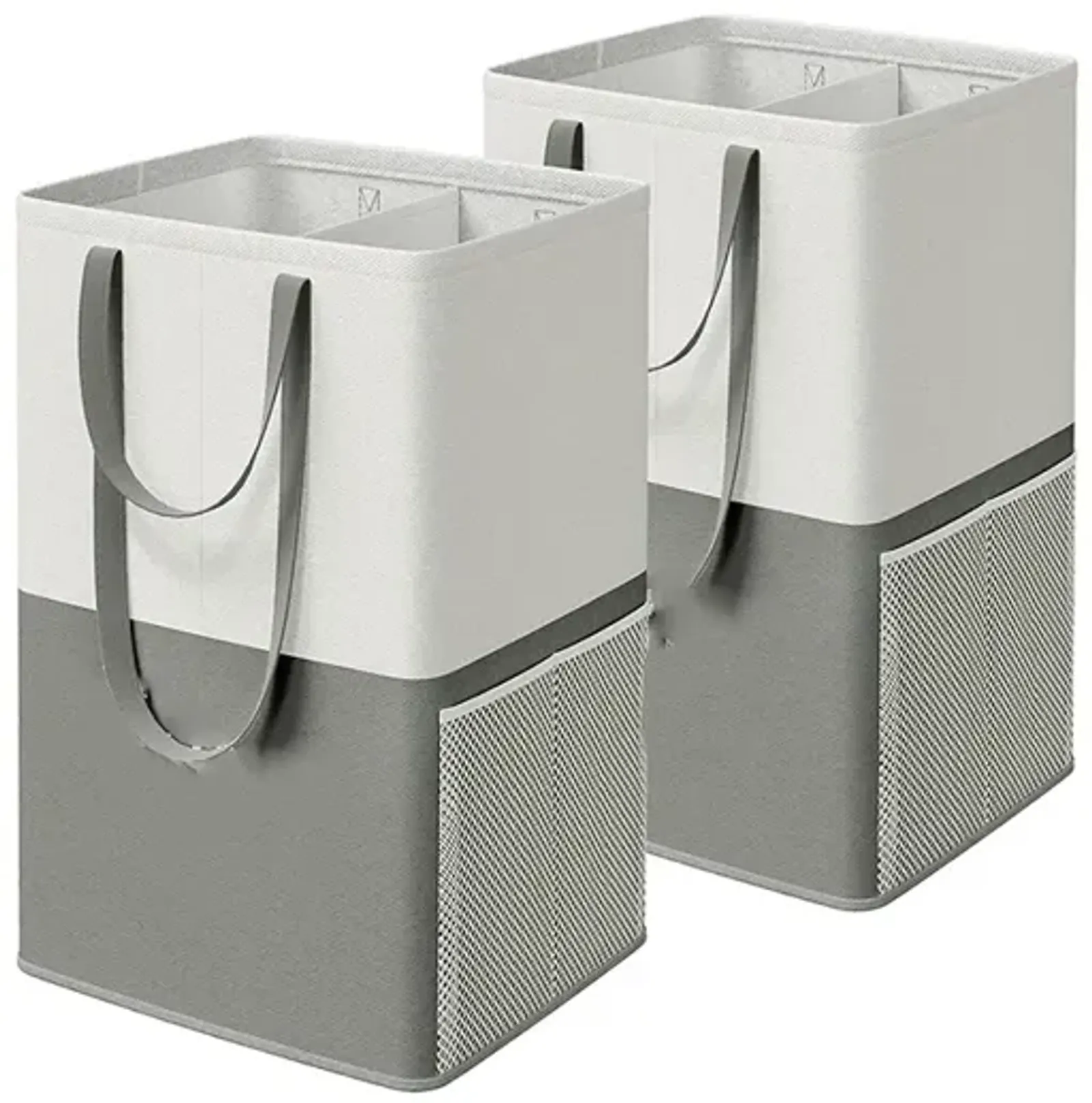 Set of 2 Laundry Baskets for Convenient and Organized Washing