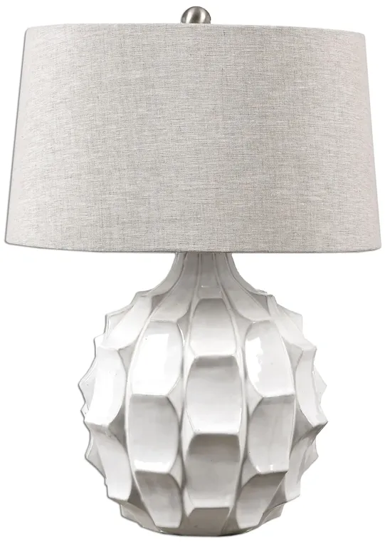 Uttermost Guerina Scalloped White Lamp