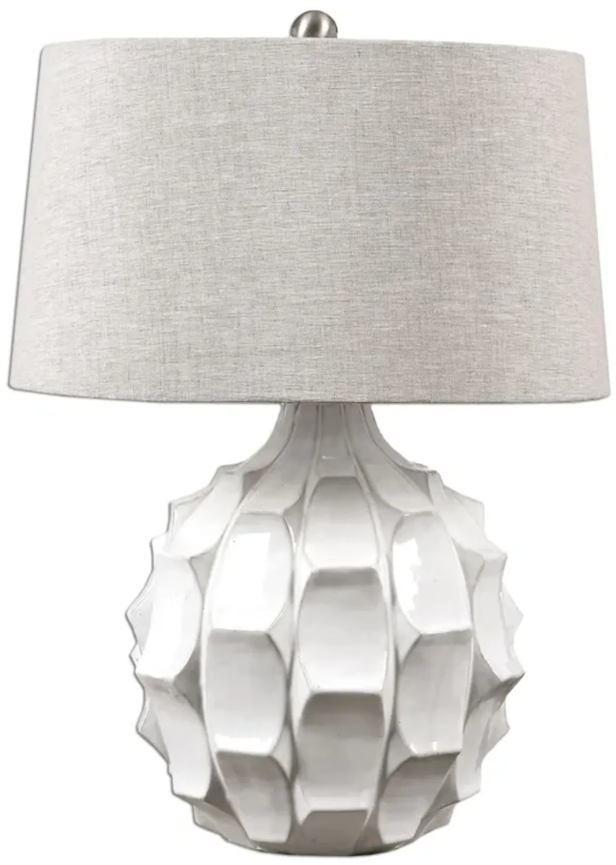 Uttermost Guerina Scalloped White Lamp