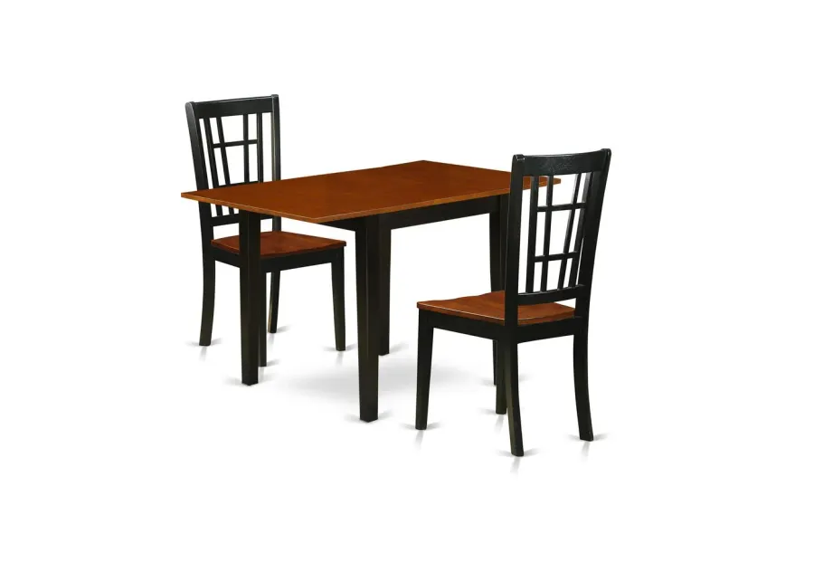 Dining Room Set Black & Cherry