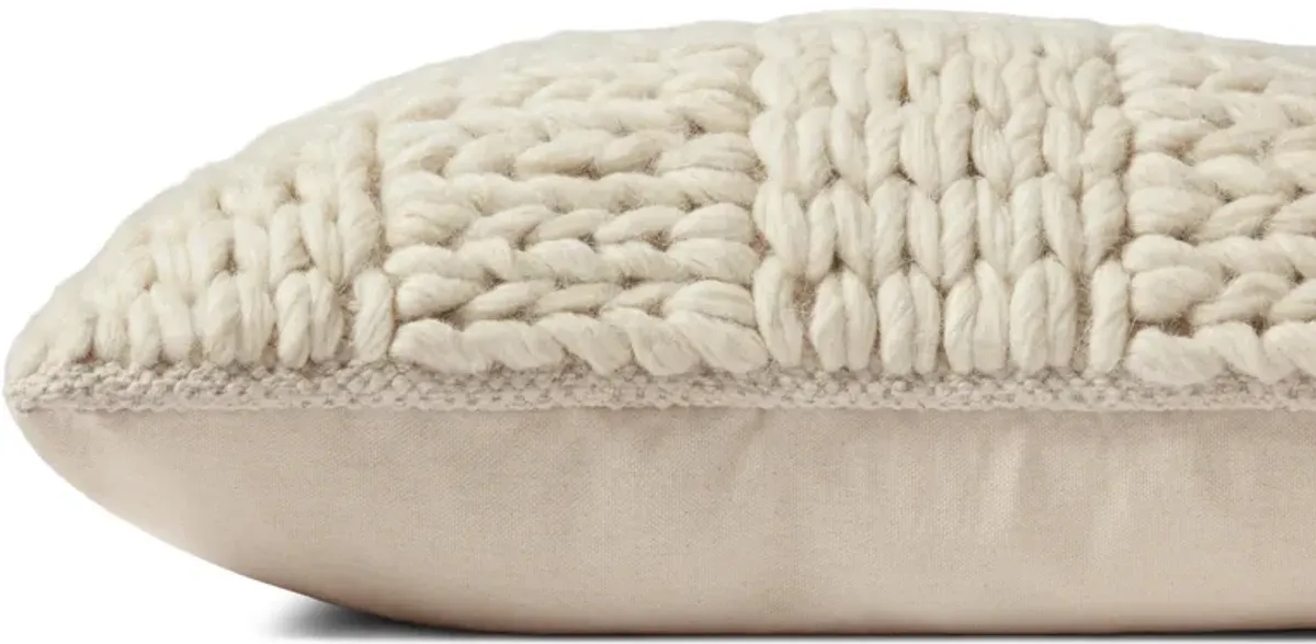 Avery PMH0061 Natural 13''x21'' Down Pillow by Magnolia Home by Joanna Gaines x Loloi