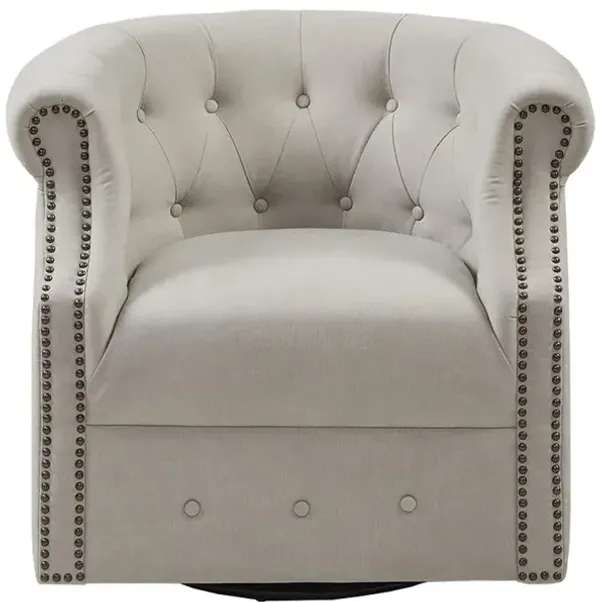 Belen Kox Transitional Swivel Barrel Chair, Belen Kox