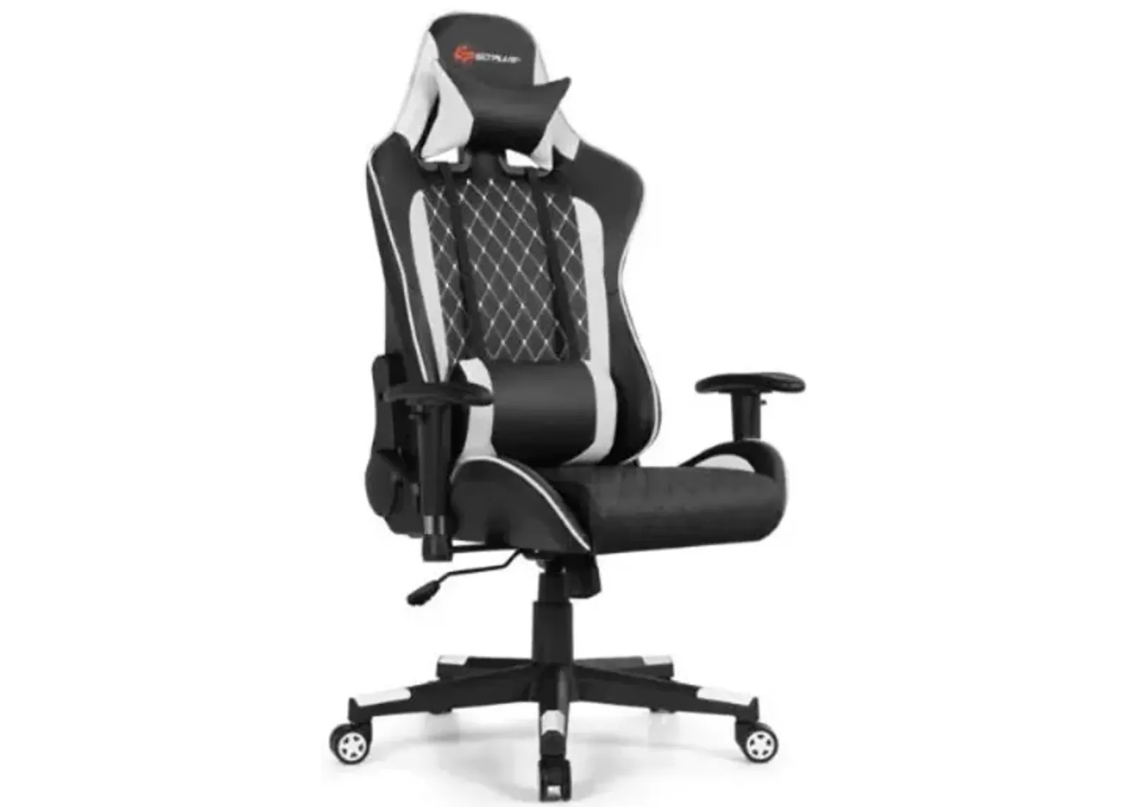 Hivvago Massage Gaming Chair with Lumbar Support and Headrest