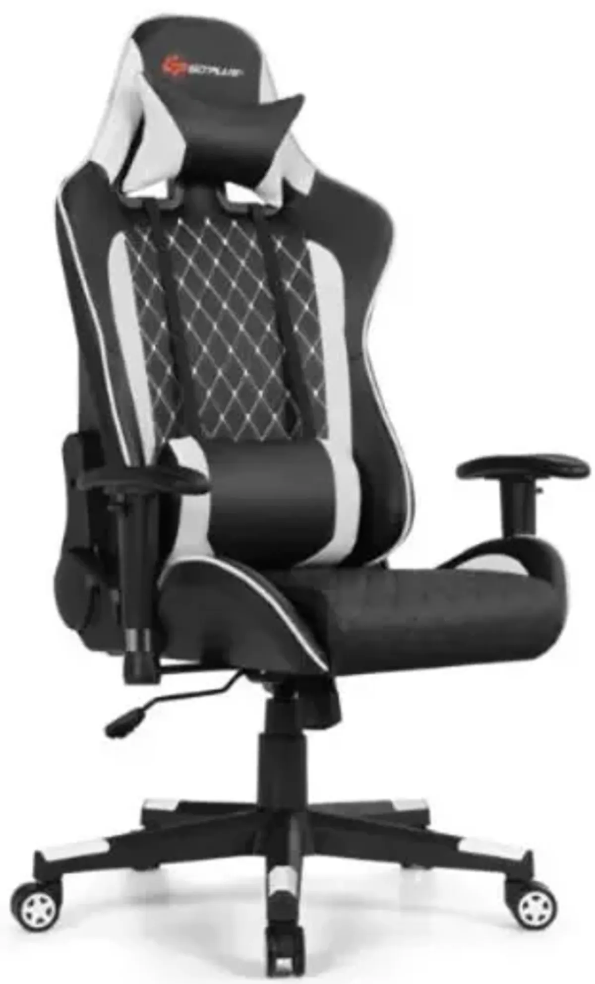 Hivvago Massage Gaming Chair with Lumbar Support and Headrest