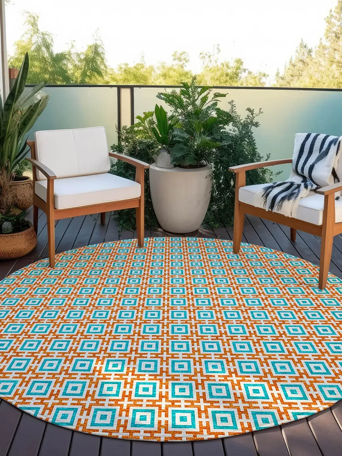 Marlo MO1 Orange 6' Rug