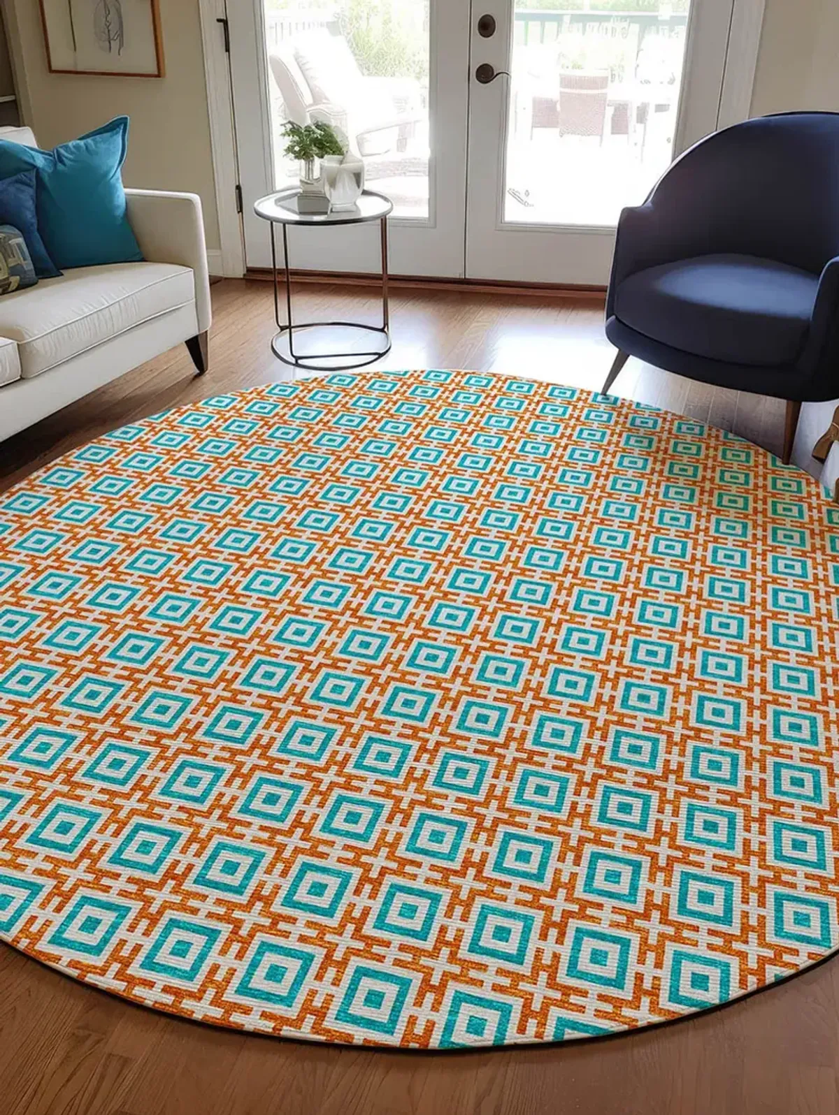 Marlo MO1 Orange 6' Rug