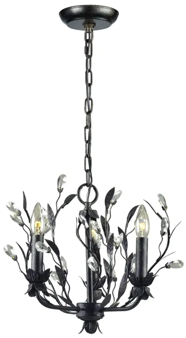 Circeo 16'' Wide 3-Light Silver Chandelier