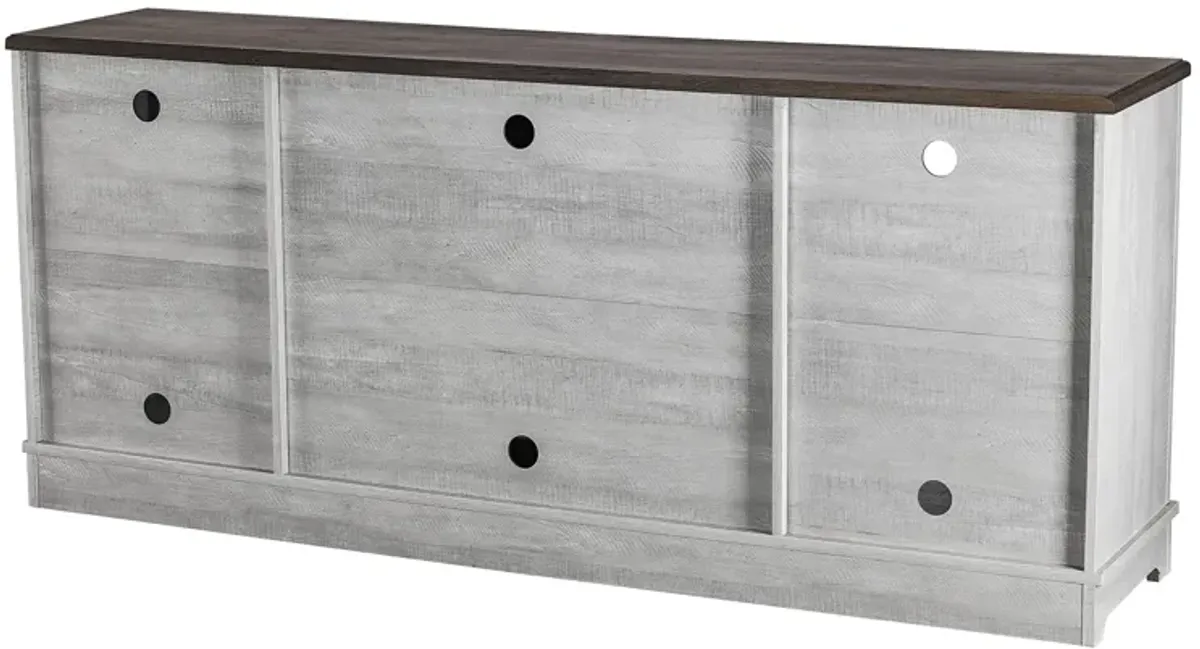 FESTIVO 70-inch Extra-Wide Rustic TV Stand for 80" TVs