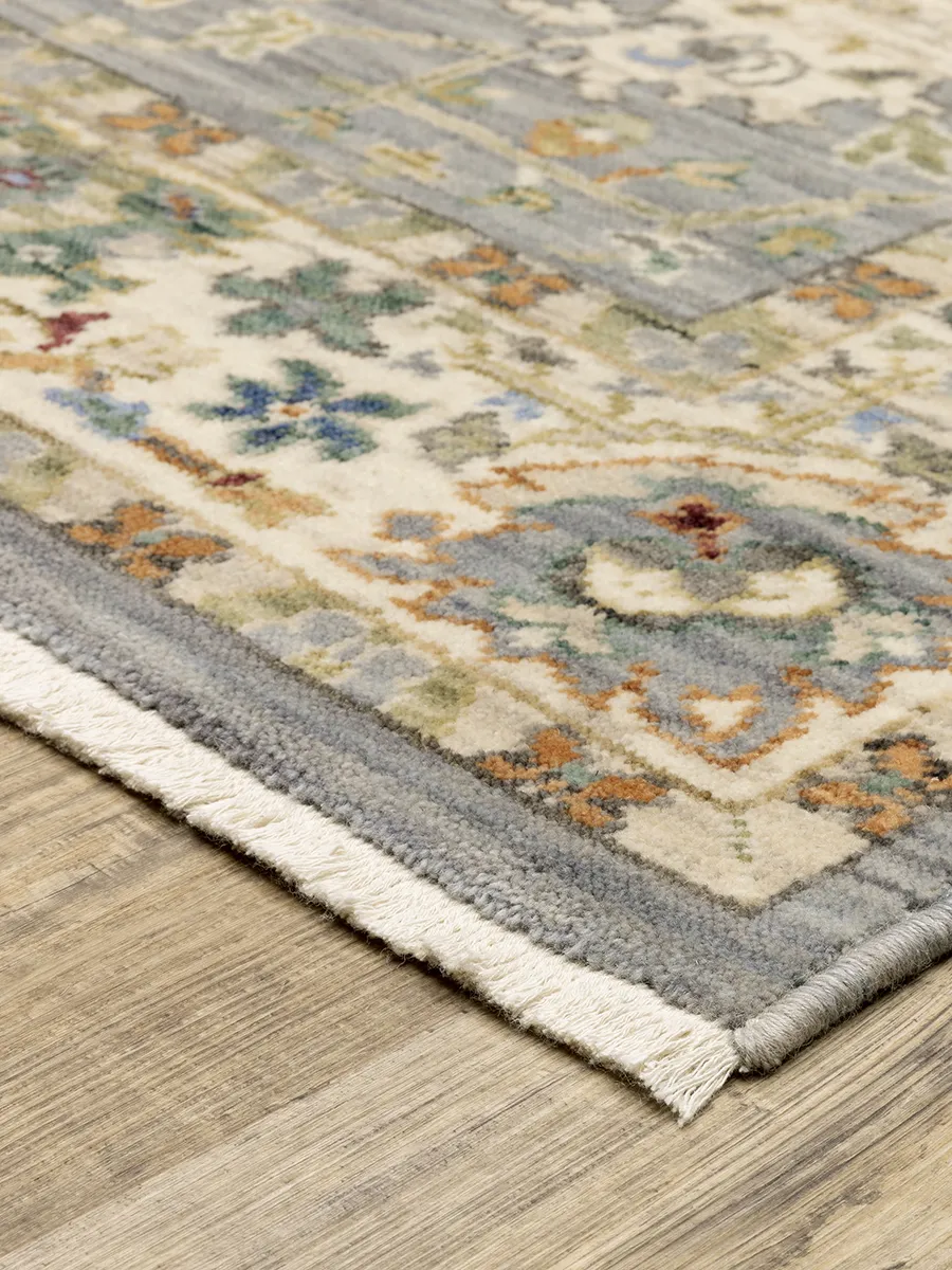 Lucca 6'7" x 9'6" Blue Rug