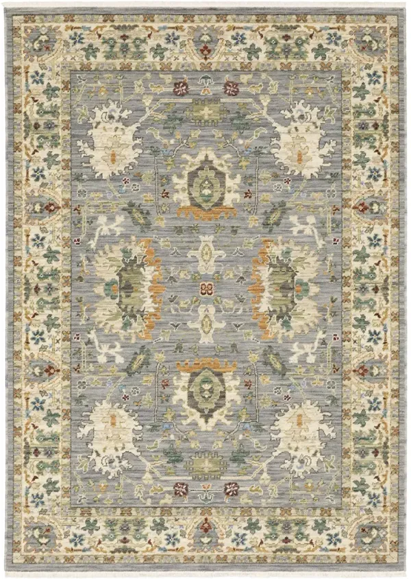 Lucca 6'7" x 9'6" Blue Rug