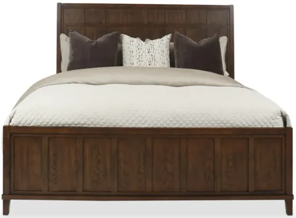 Hudson Oak Full Panel Bed