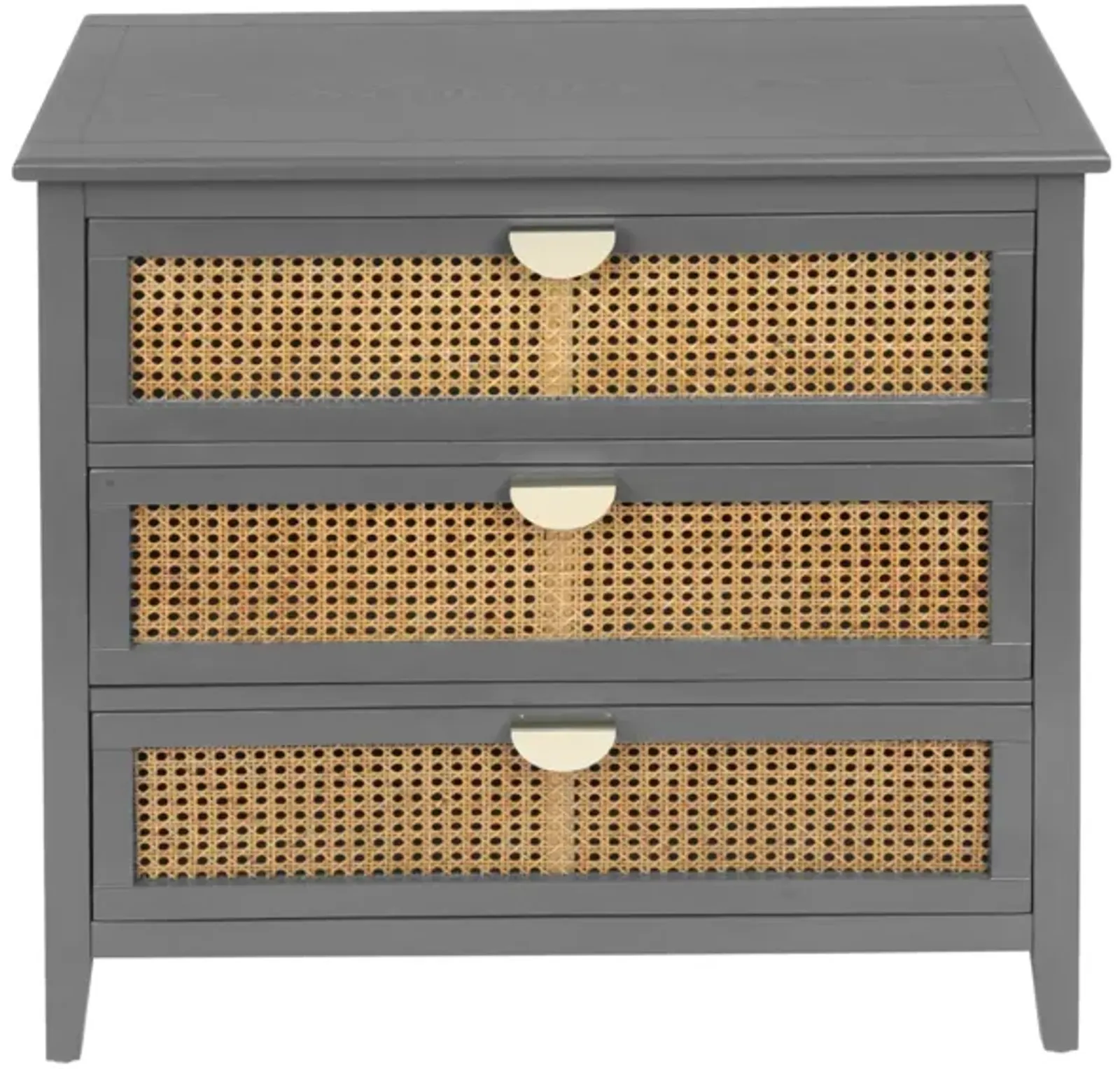 3 Drawer Cabinet Rattan, American Furniture, Suitable For Bedroom, Living Room, Study