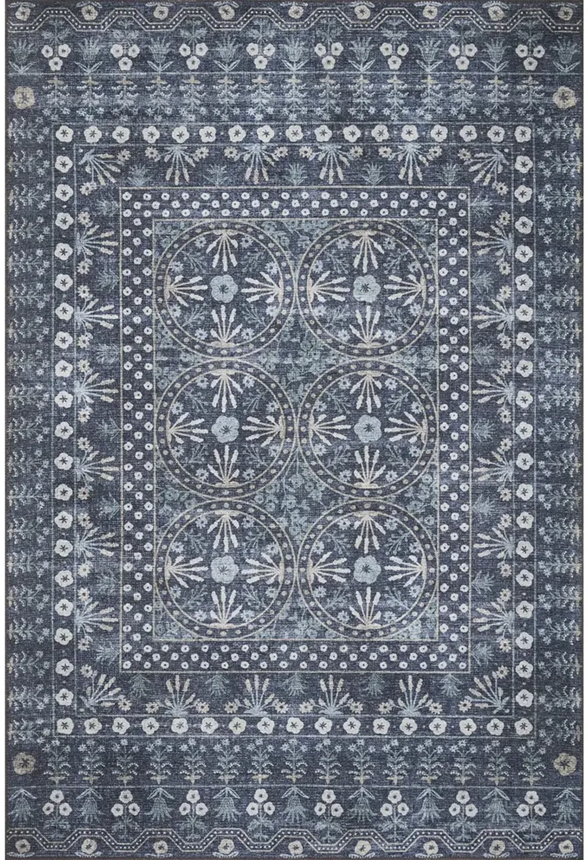 Maison MAO03 Rosette Blue 8'4" x 11'6" Rug