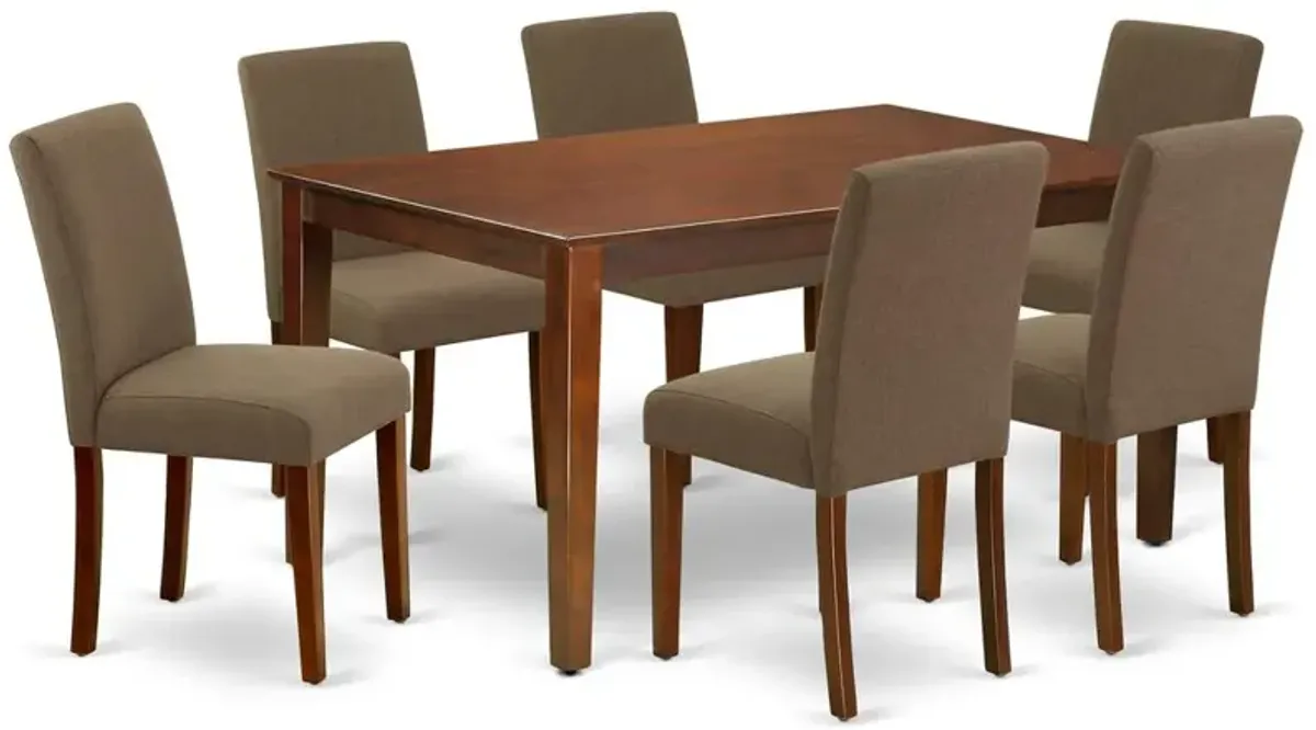 Dining Room Set Mahogany, CAAB7-MAH-18