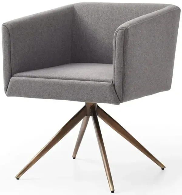 Modrest Riaglow - Contemporary Dark Grey Fabric Dining Chair