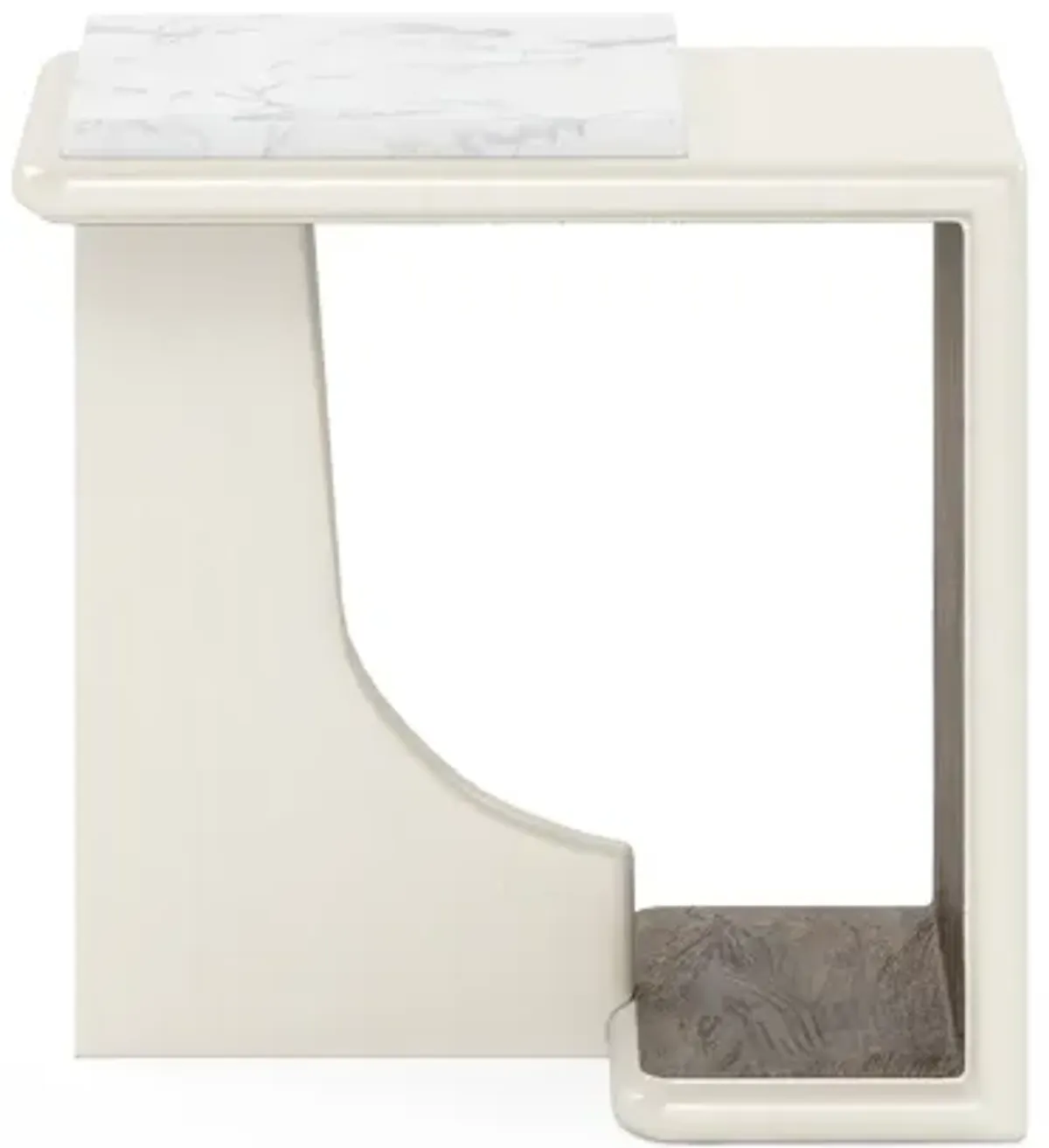 Blanc Chairside Table