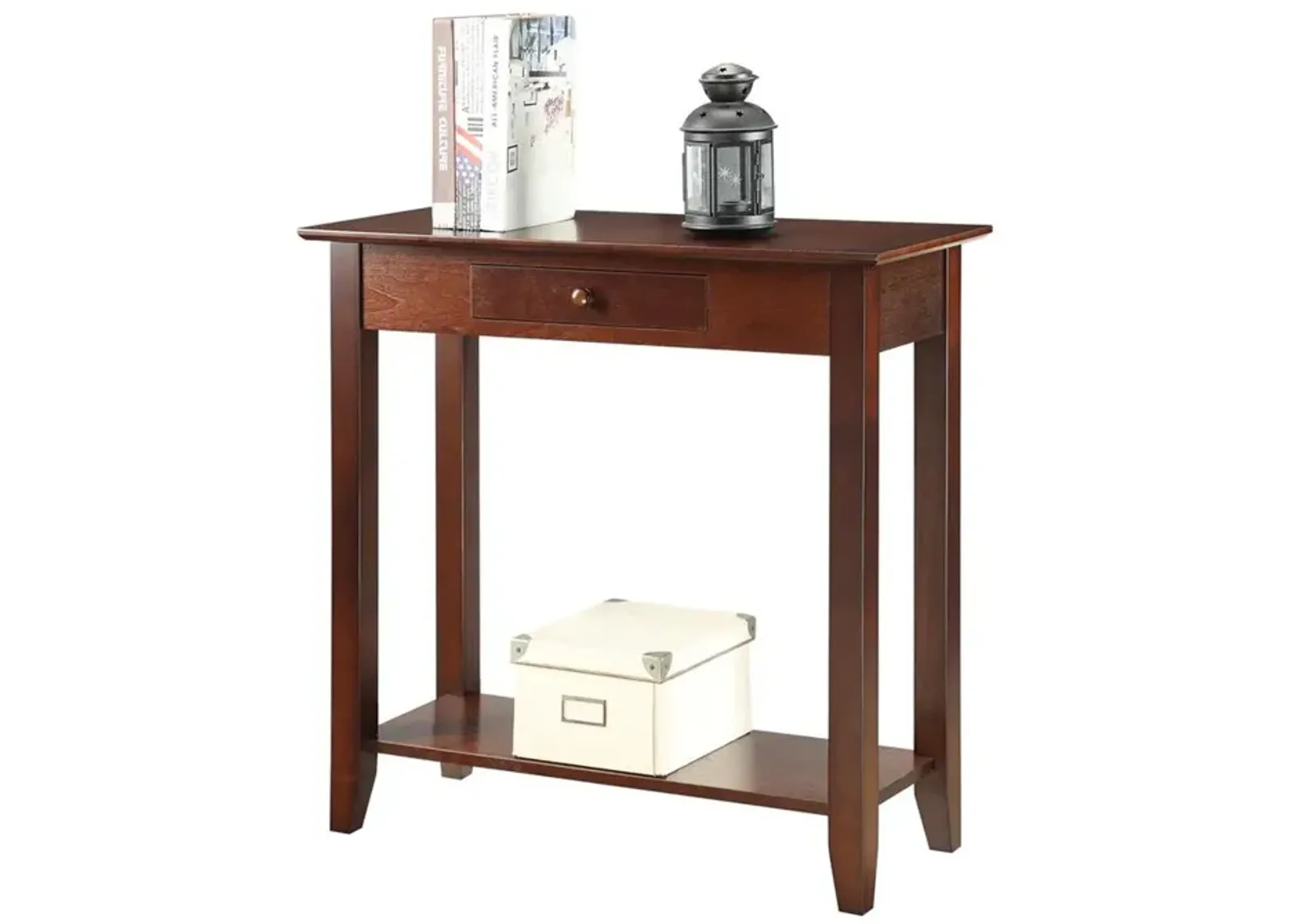 Convience Concept, Inc. American Heritage Hall Table with Drawer and Shelf