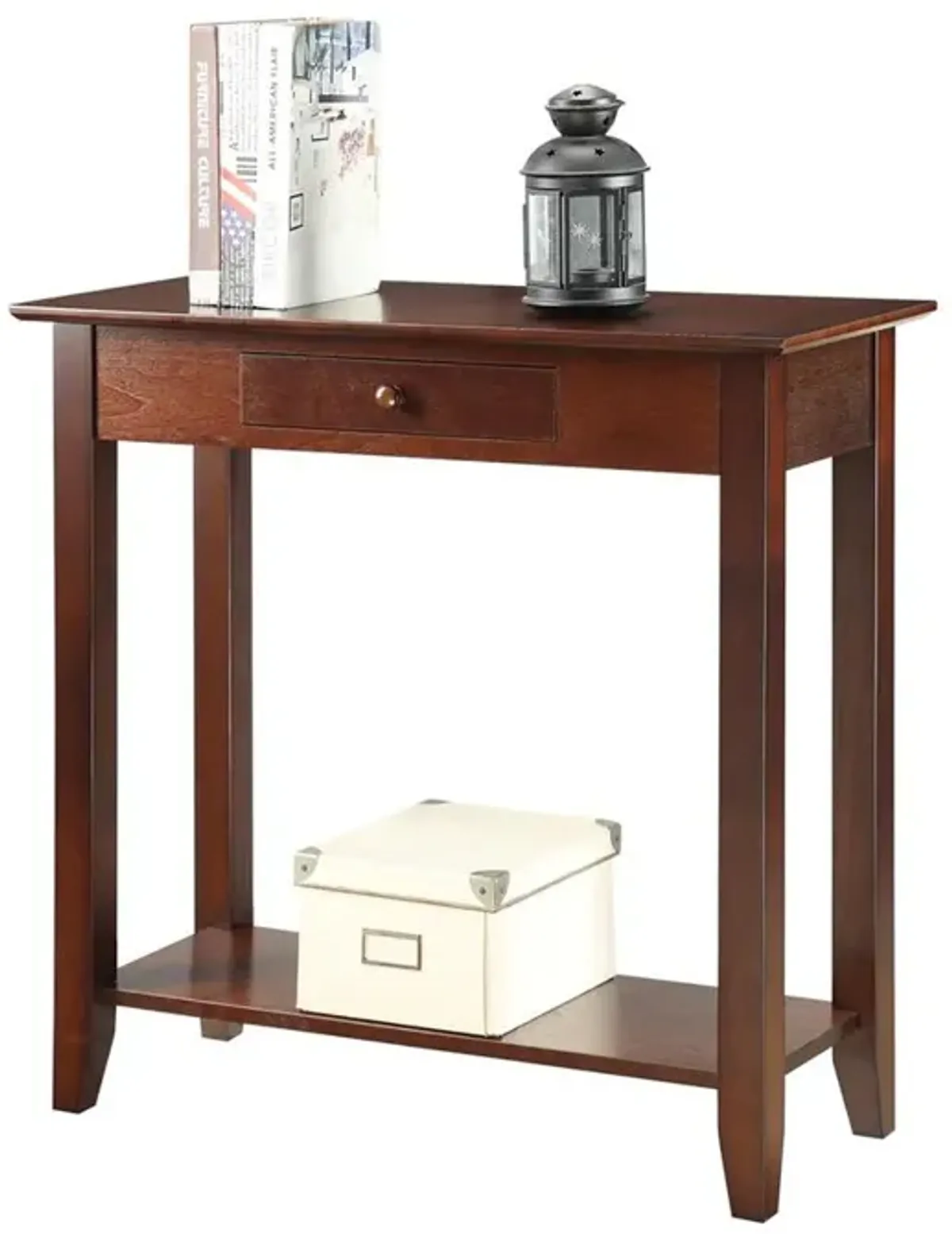 Convience Concept, Inc. American Heritage Hall Table with Drawer and Shelf