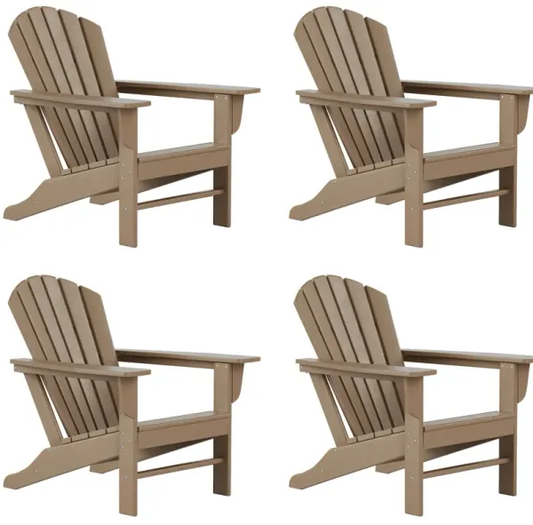 WestinTrends Outdoor Patio Adirondack Chair (Set of 4)