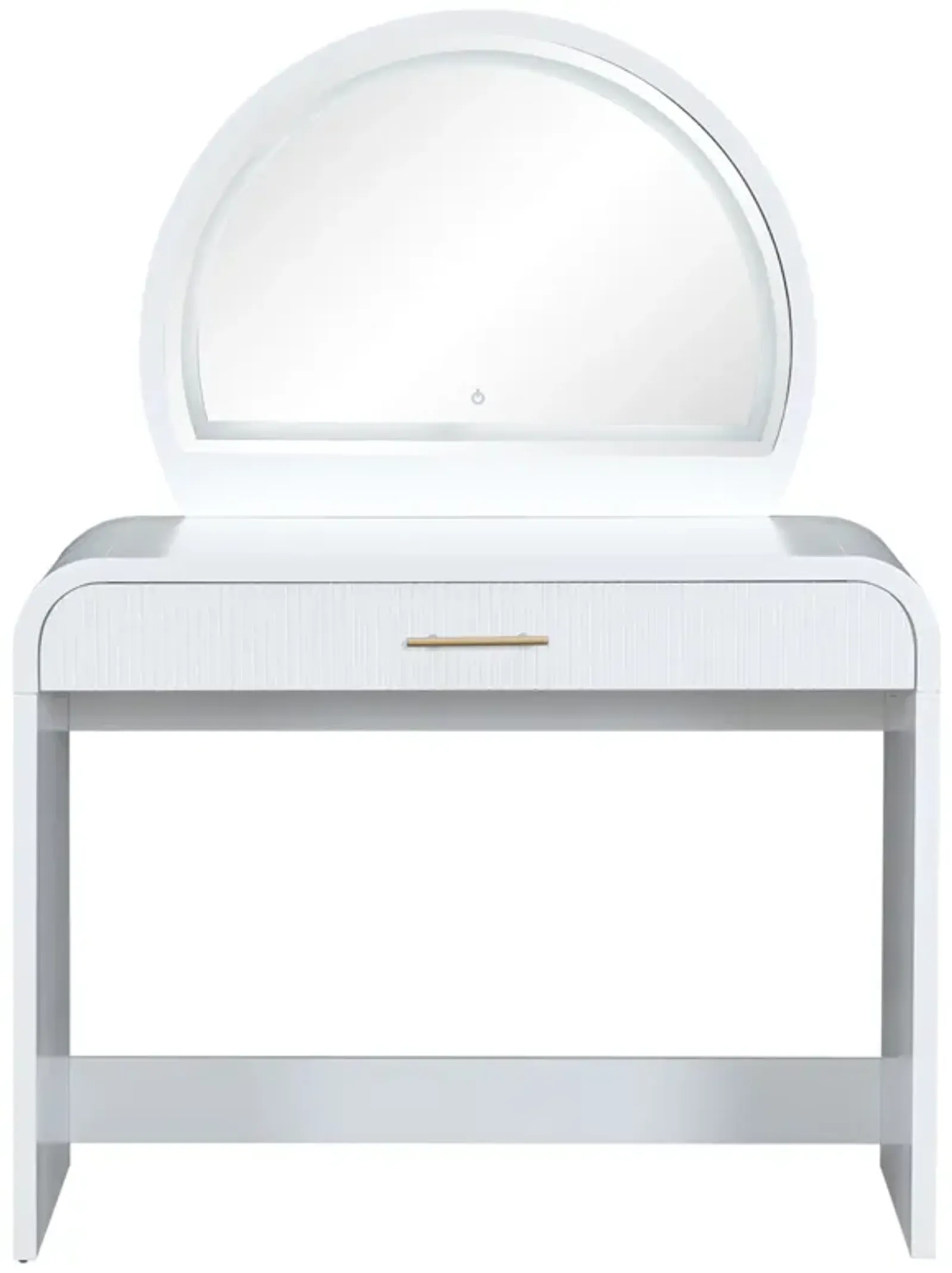 Merax Makeup Vanity Table with Touch Screen Lighted Mirror