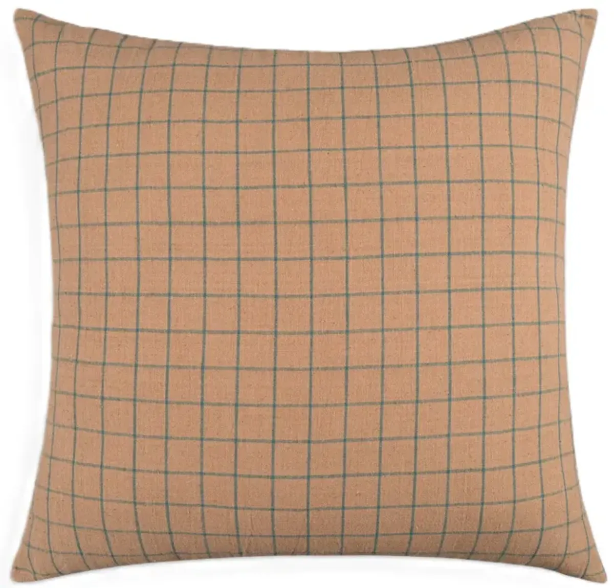 Modern Simplicity Brown cotton pin-Striped lumbar pillow