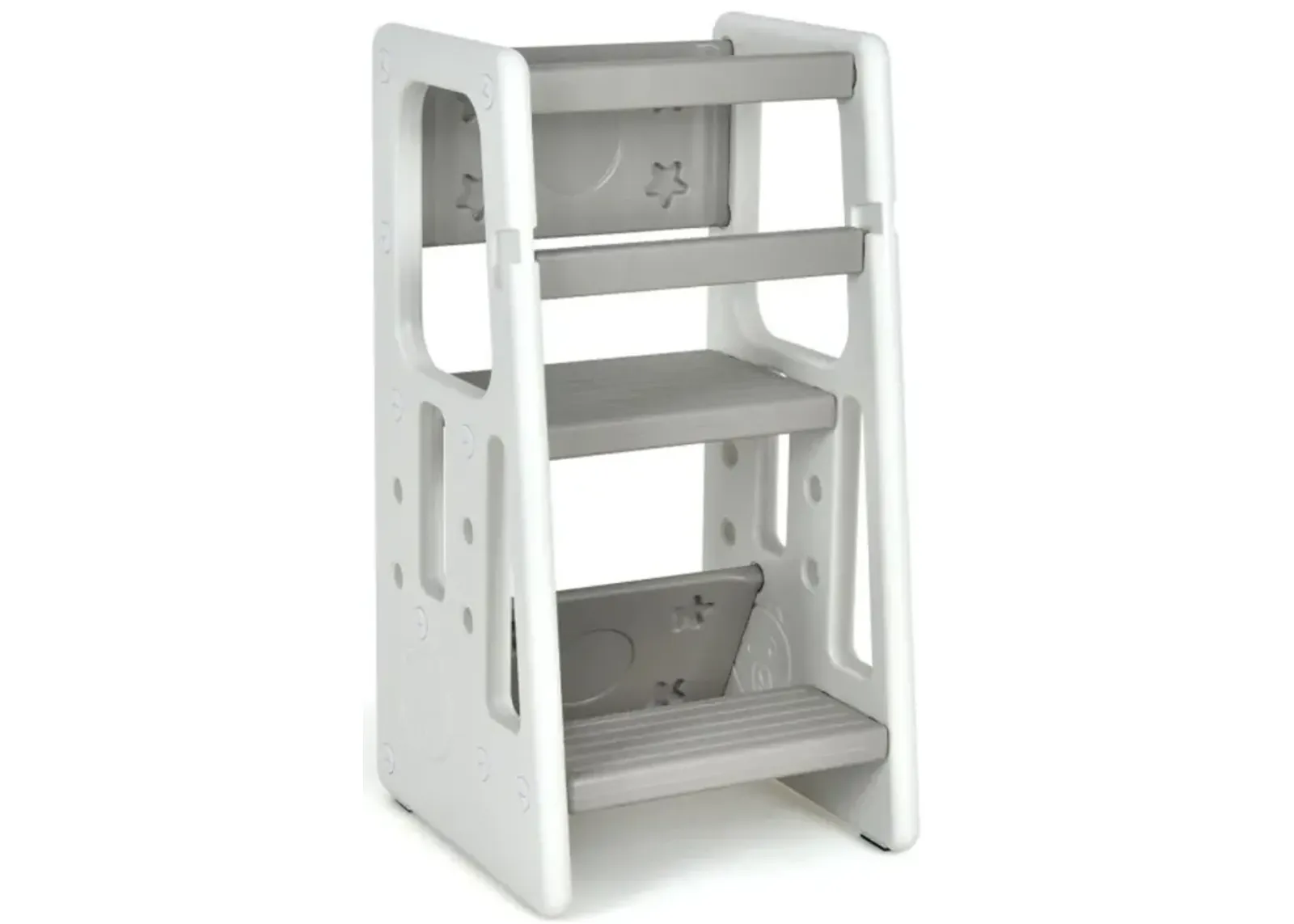 Hivvago Kids Kitchen Step Stool with Double Safety Rails