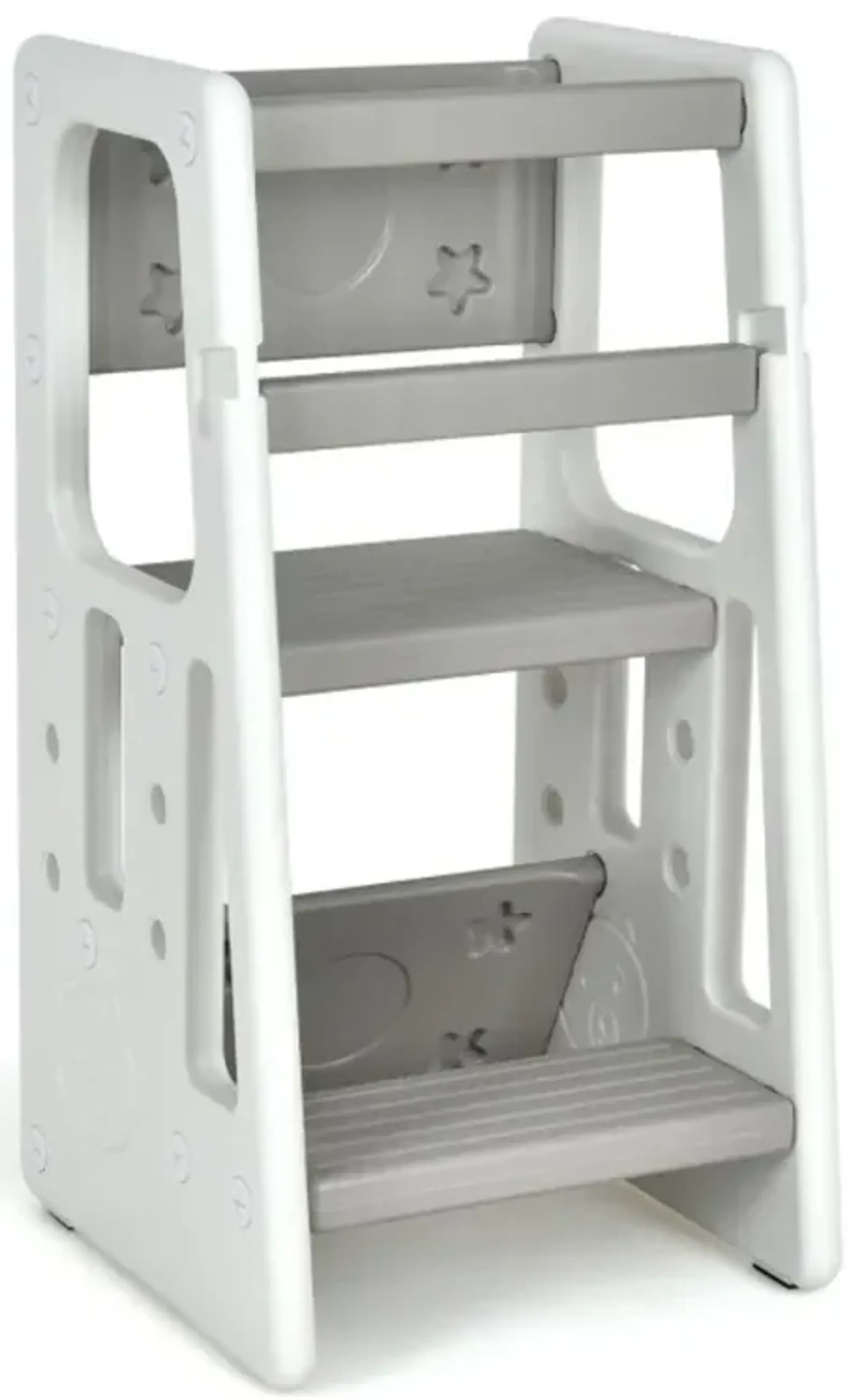 Hivvago Kids Kitchen Step Stool with Double Safety Rails