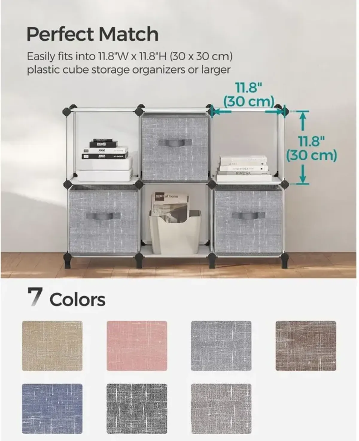 Non-Woven Fabric Storage Cubes with Double Handles