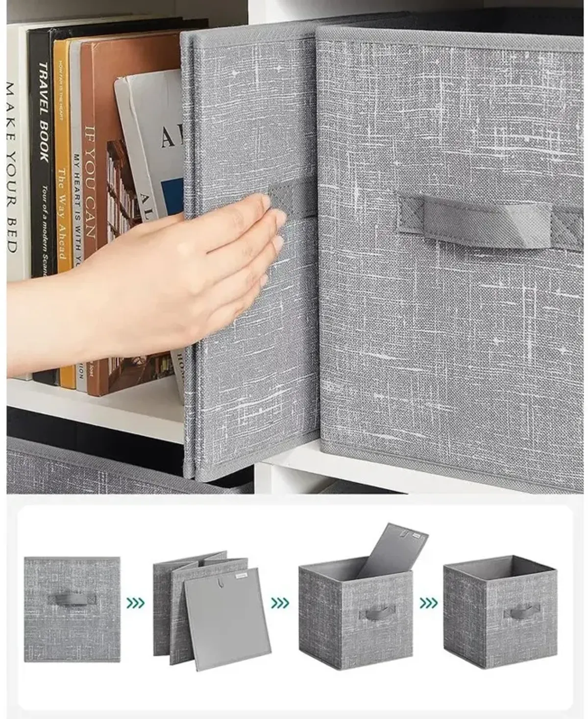 Non-Woven Fabric Storage Cubes with Double Handles