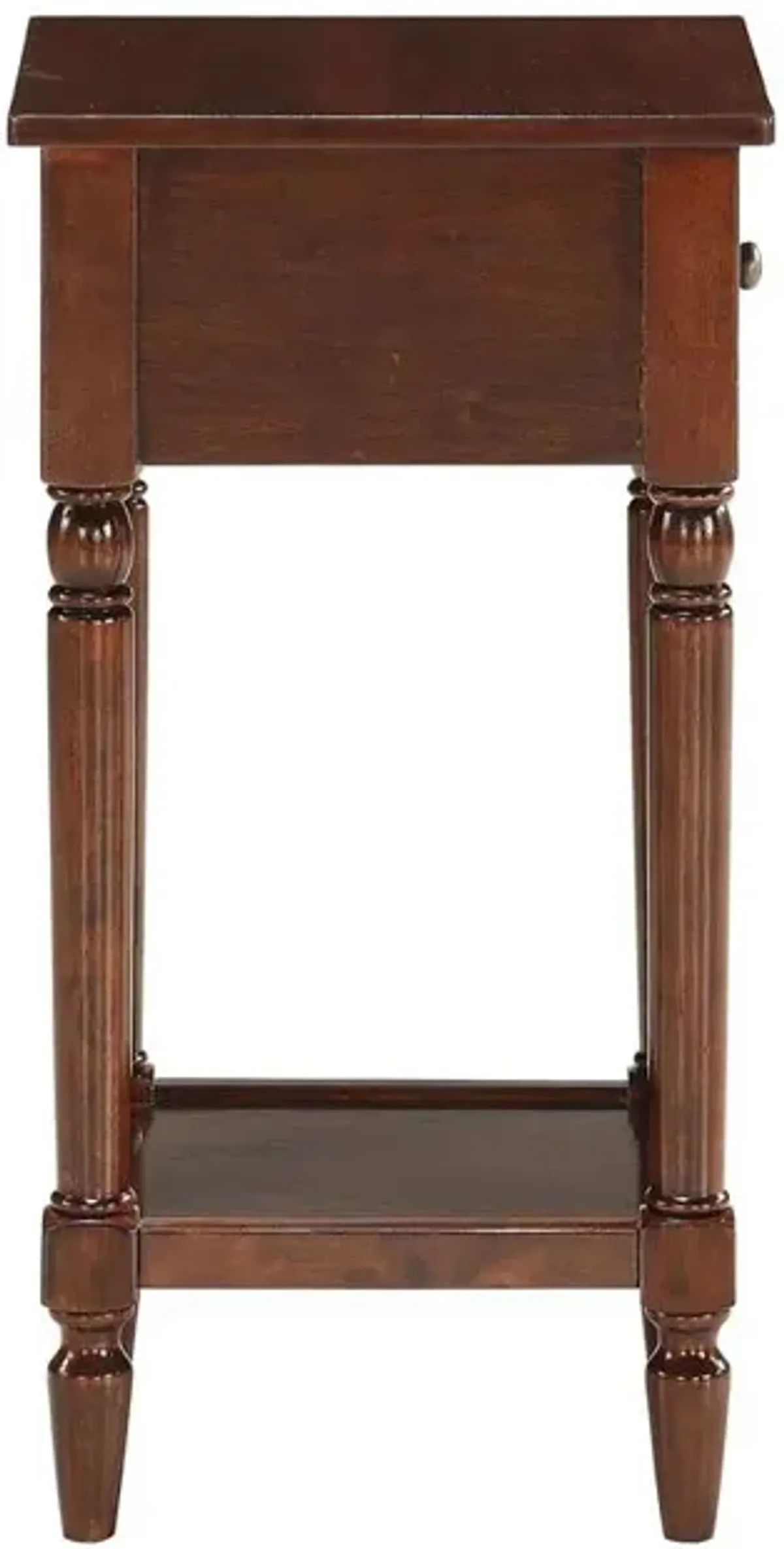 Convenience Concepts French Country Khloe 1 Drawer Accent Table with Shelf Espresso