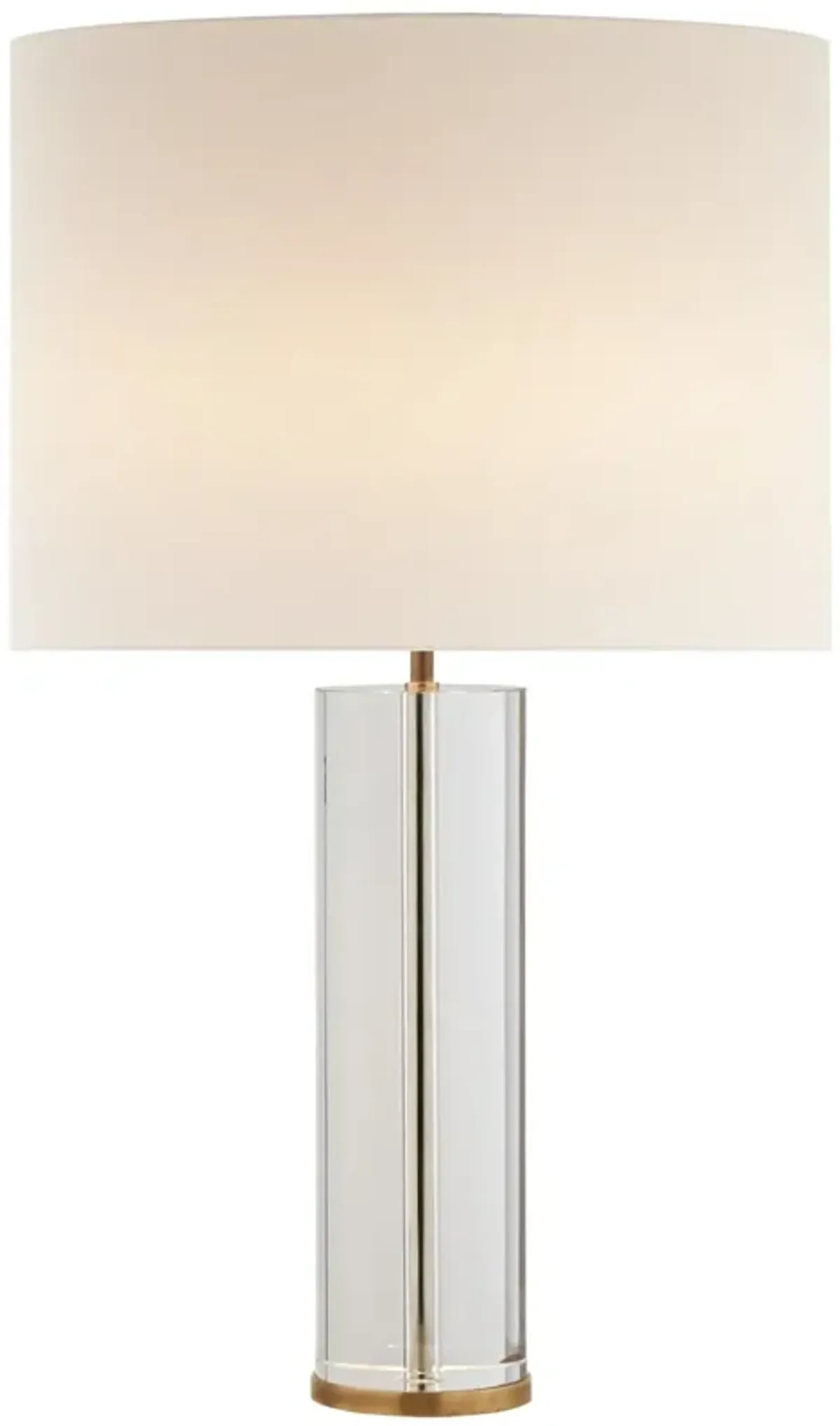 Lineham Table Lamp in Crystal and Brass