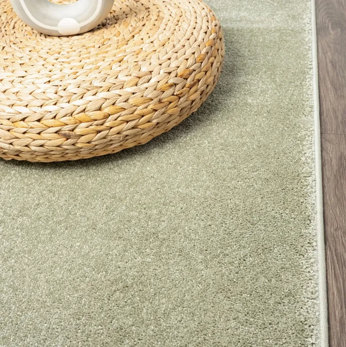 Haze Solid Low-Pile Area Rug