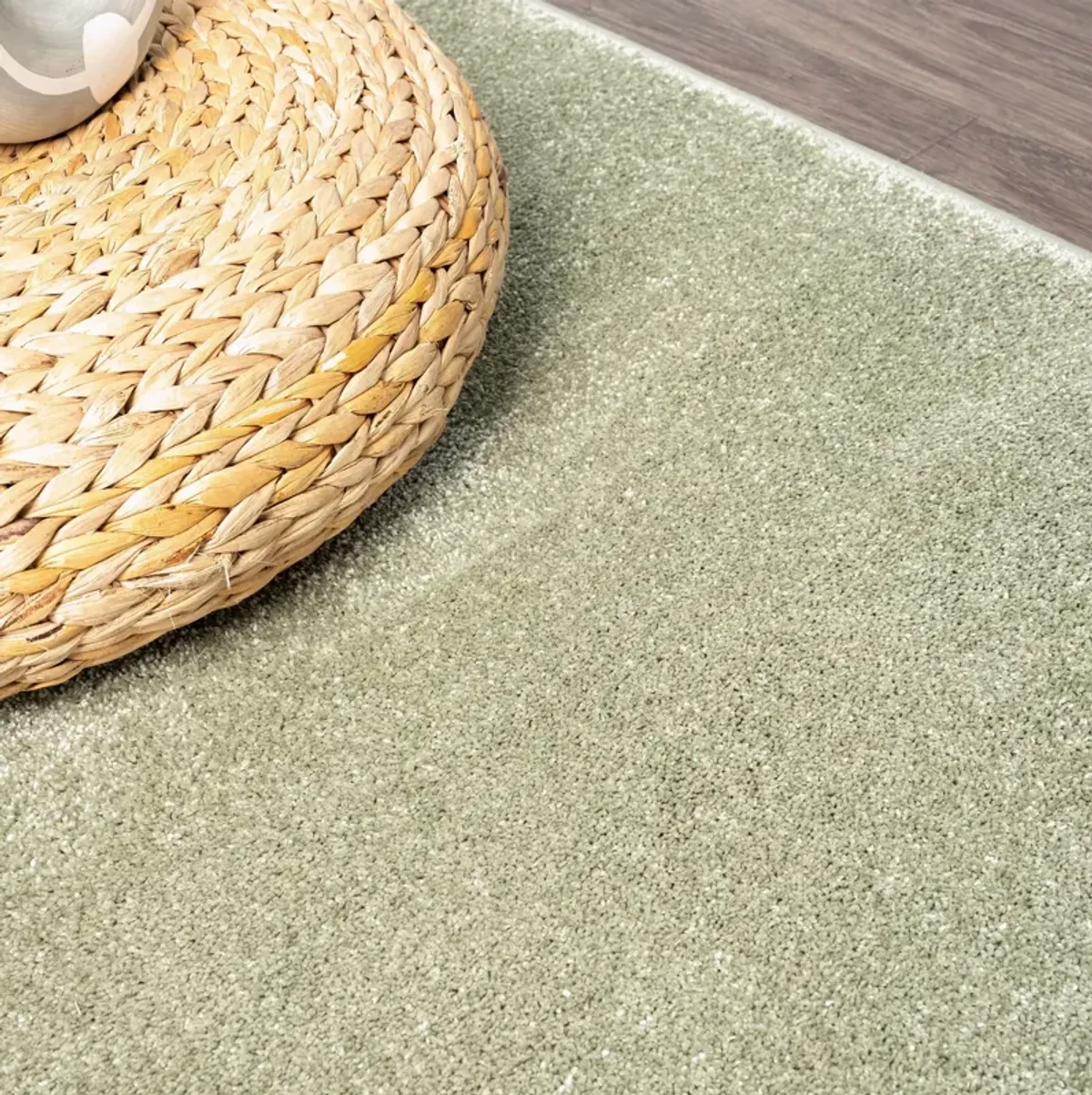 Haze Solid Low-Pile Area Rug