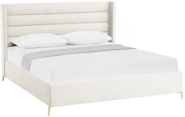Inspired Home Ames Velvet Platform Bed
