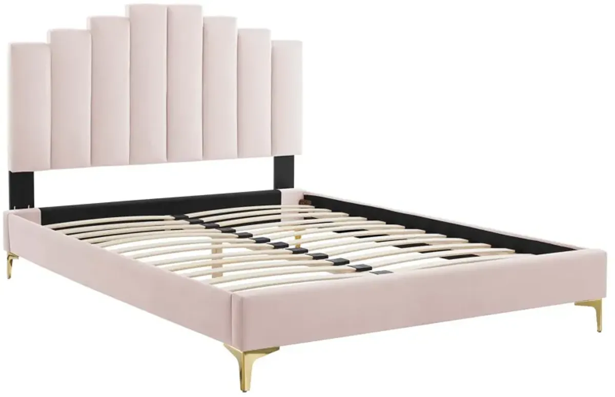 Modway - Elise King Performance Velvet Platform Bed